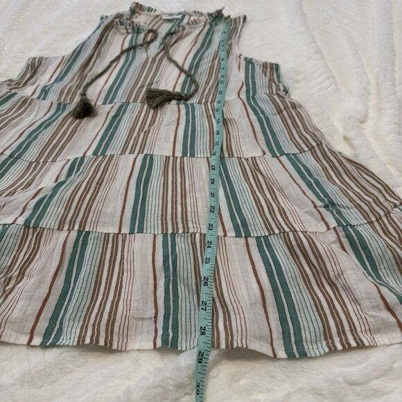 J Jill Womens Stripped Tank Top Blouse Small - Picture 5 of 5